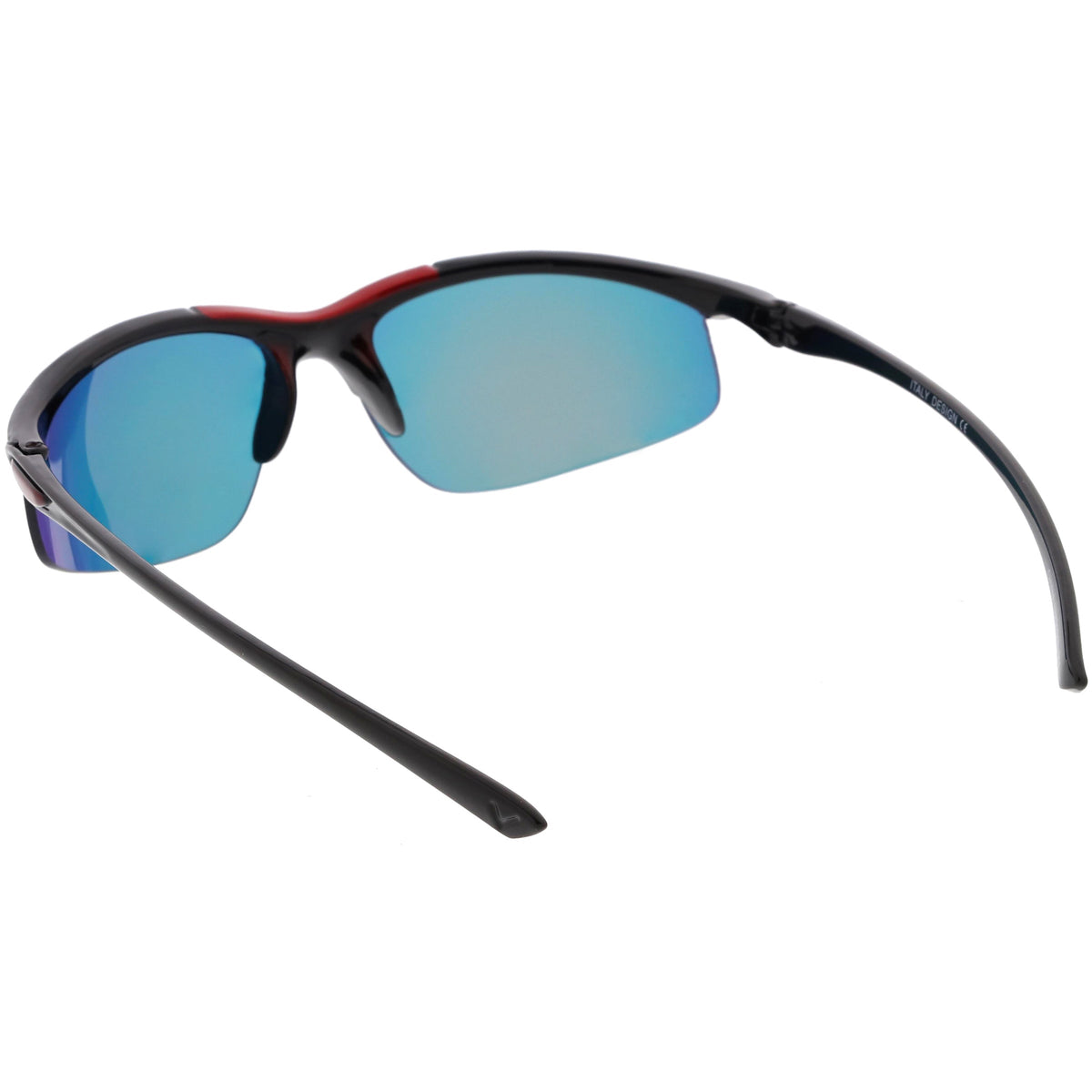 Men's Lightweight Half Frame Active Sports Wrap Around Sunglasses C788