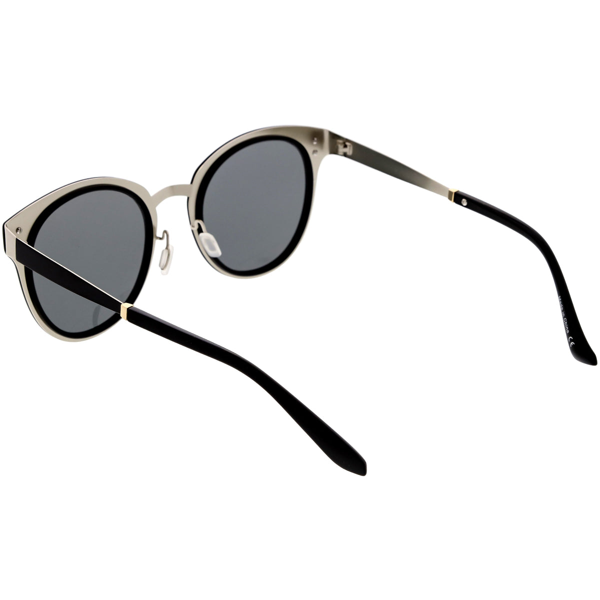 Women's Premium Horned Rim Mirrored Polarized Lens Sunglasses C830