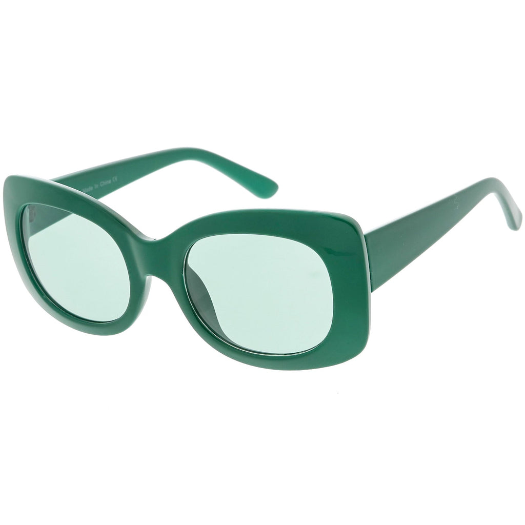 Women's Retro Rectangle 1950's Fashion Sunglasses C832