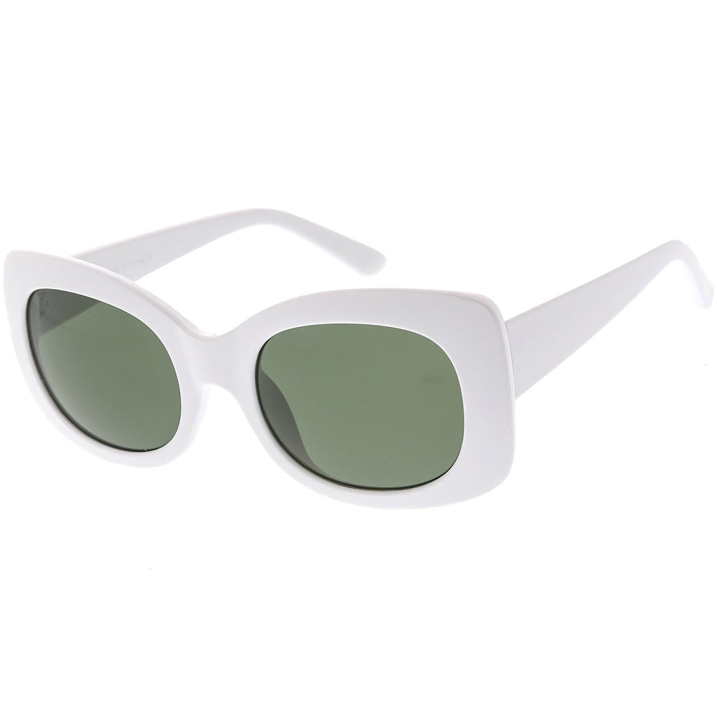 Women's Retro Rectangle 1950's Fashion Sunglasses C832