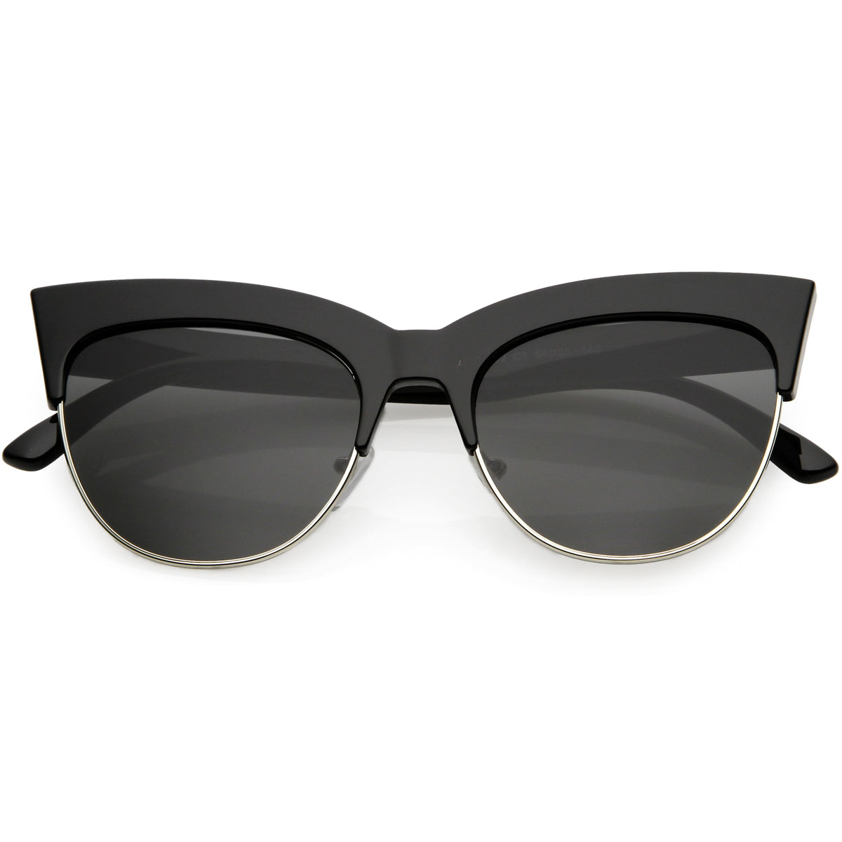 Women's Modern Hot Tip Pointed Half Frame Cat Eye Sunglasses C852