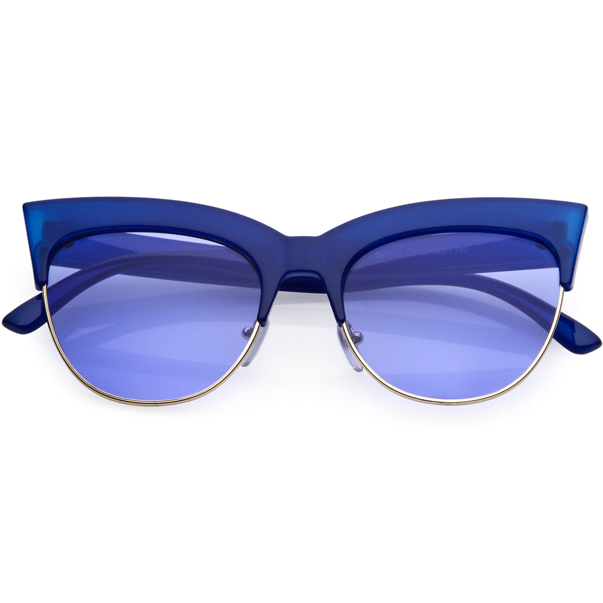 Women's Modern Hot Tip Pointed Half Frame Cat Eye Sunglasses C852
