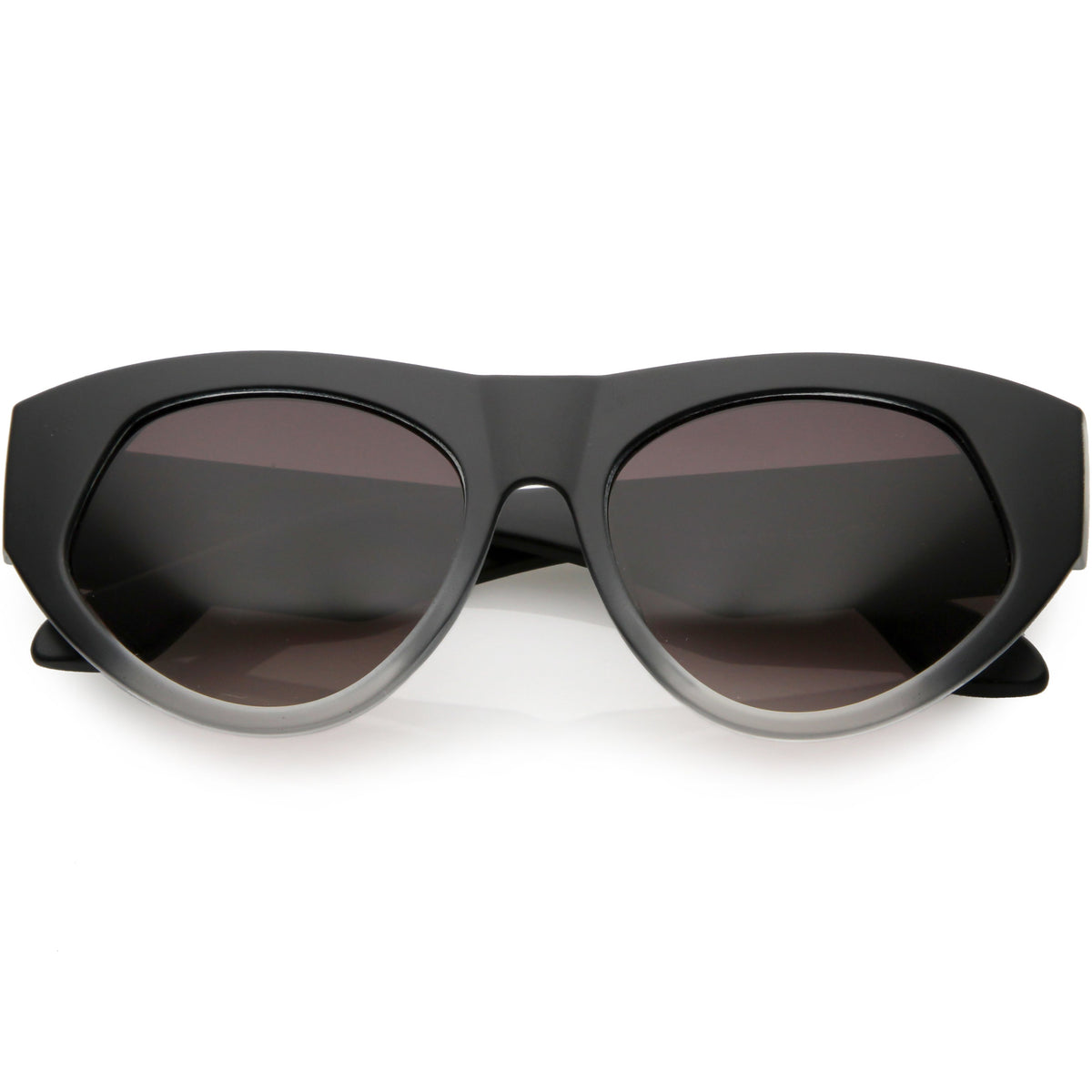 Women's Oversize Block Slanted Lens Cat Eye Sunglasses C863