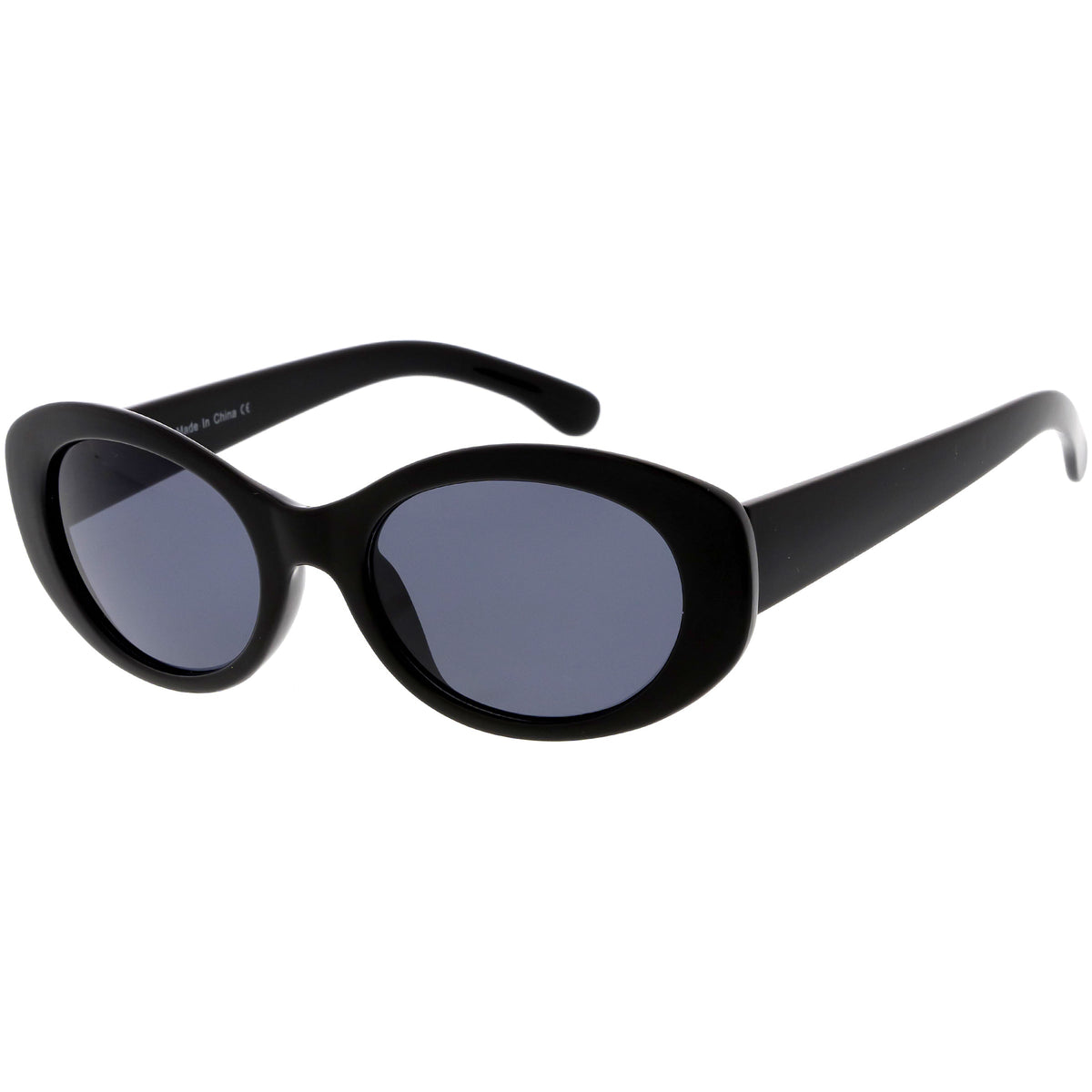 Women's Retro Oval Clout Thick Frame Sunglasses C867