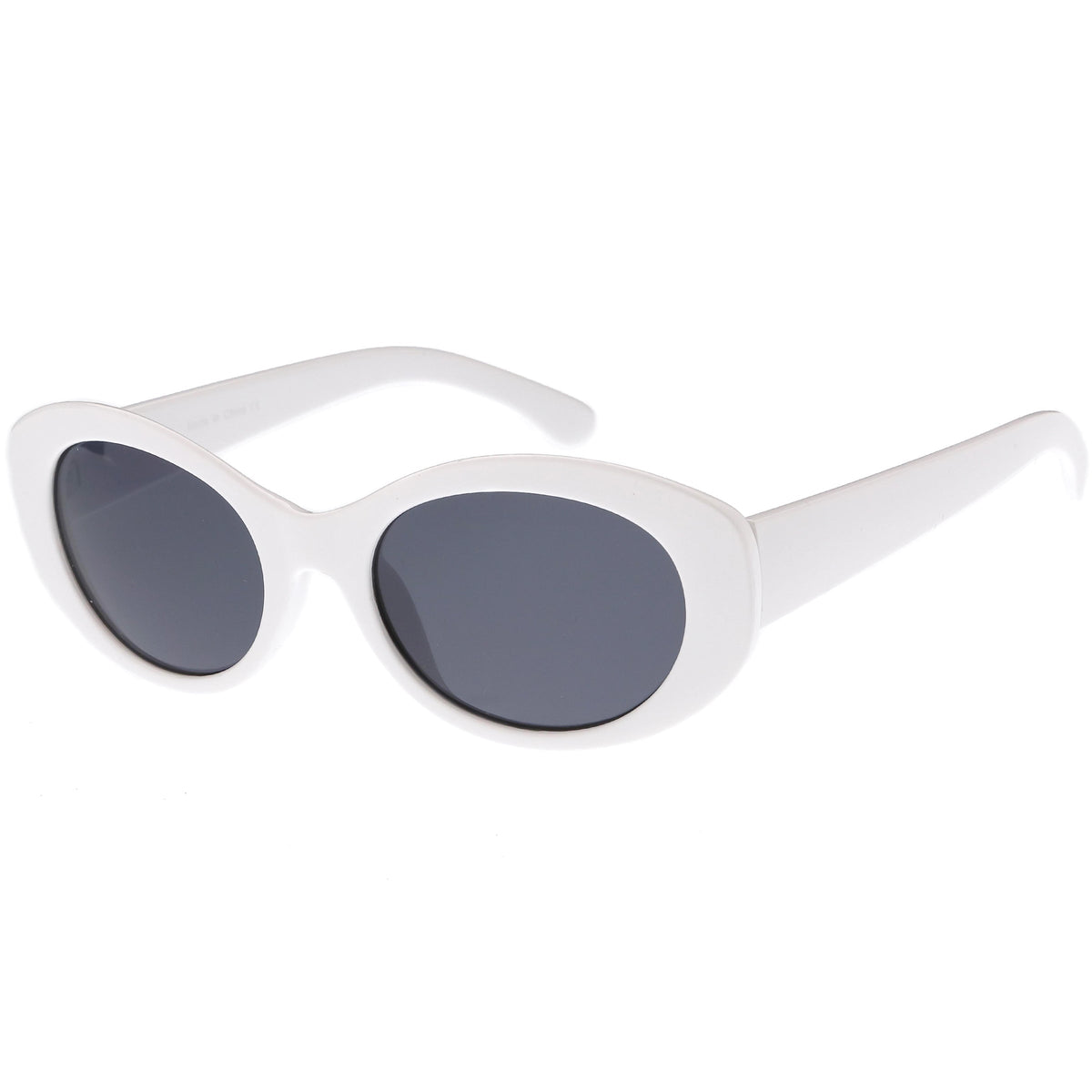 Women's Retro Oval Clout Thick Frame Sunglasses C867