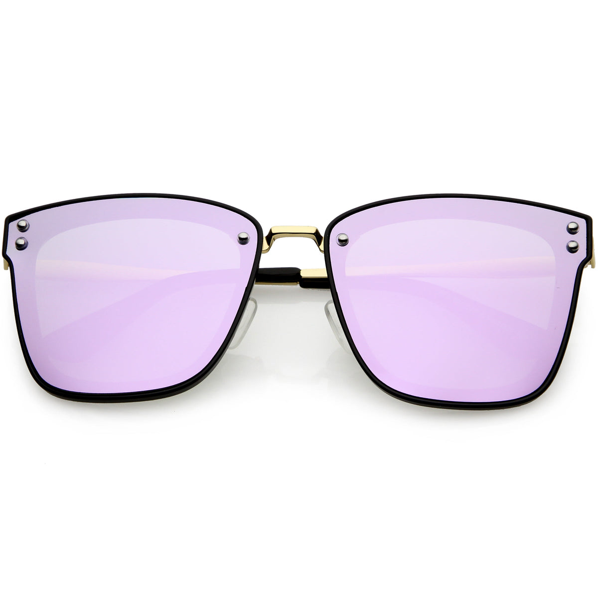 Women's Premium Flat Infinity Mirrored Polarized Lens Sunglasses C882
