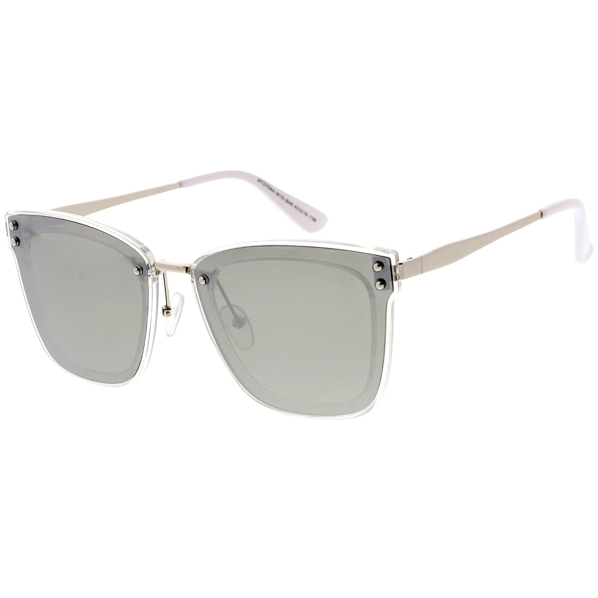 Women's Premium Flat Infinity Mirrored Polarized Lens Sunglasses C882