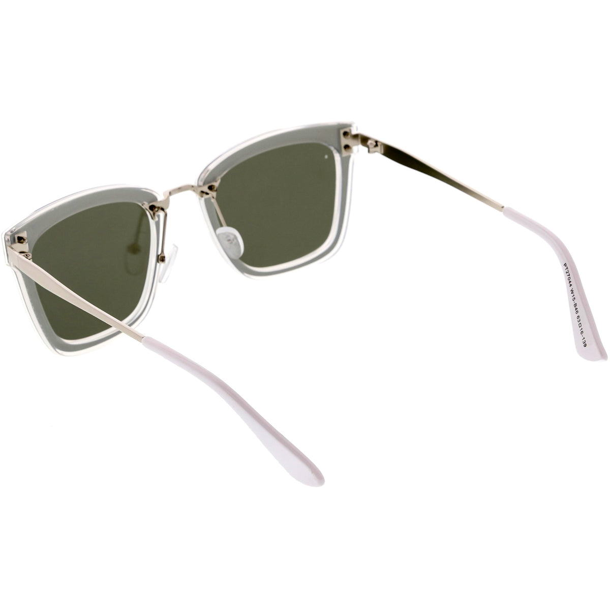 Women's Premium Flat Infinity Mirrored Polarized Lens Sunglasses C882