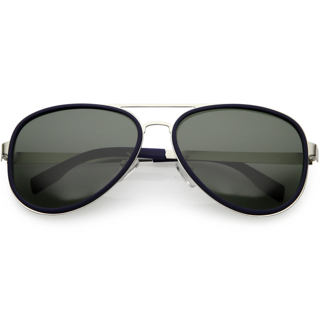 Retro Modern Polarized Premium Thin Aviator Sunglasses C885