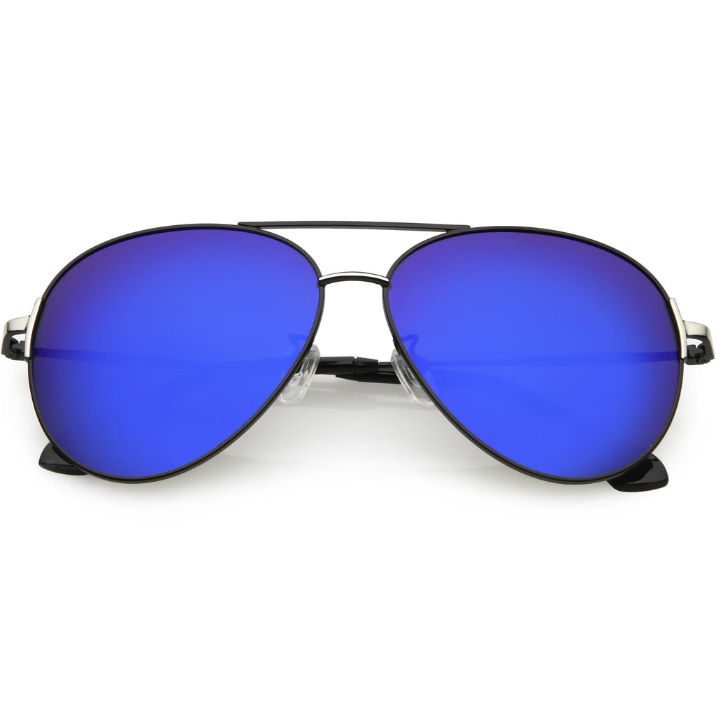 Oversize Metal Arms Polarized Lens Aviator Sunglasses C886