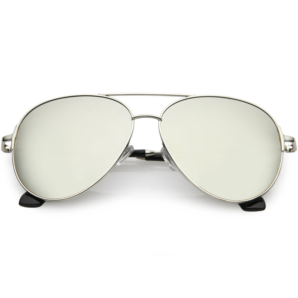 Oversize Metal Arms Polarized Lens Aviator Sunglasses C886