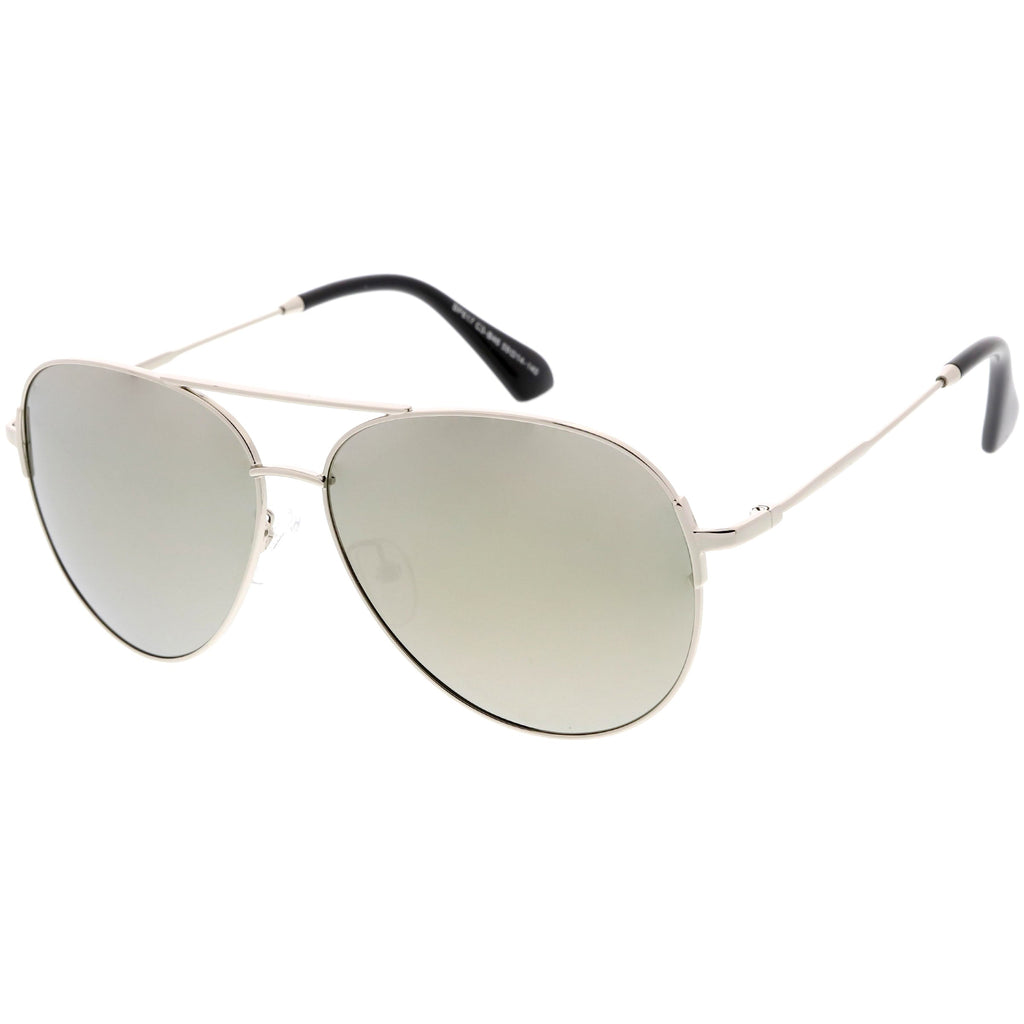 Oversize Metal Arms Polarized Lens Aviator Sunglasses C886