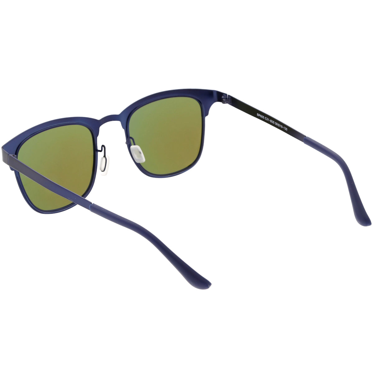 Classic Metal Polarized Lens Horn Rimmed Square Sunglasses C887