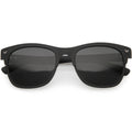 Polarized Lens Faux Wood Textured Horn Rimmed Square Sunglasses C889
