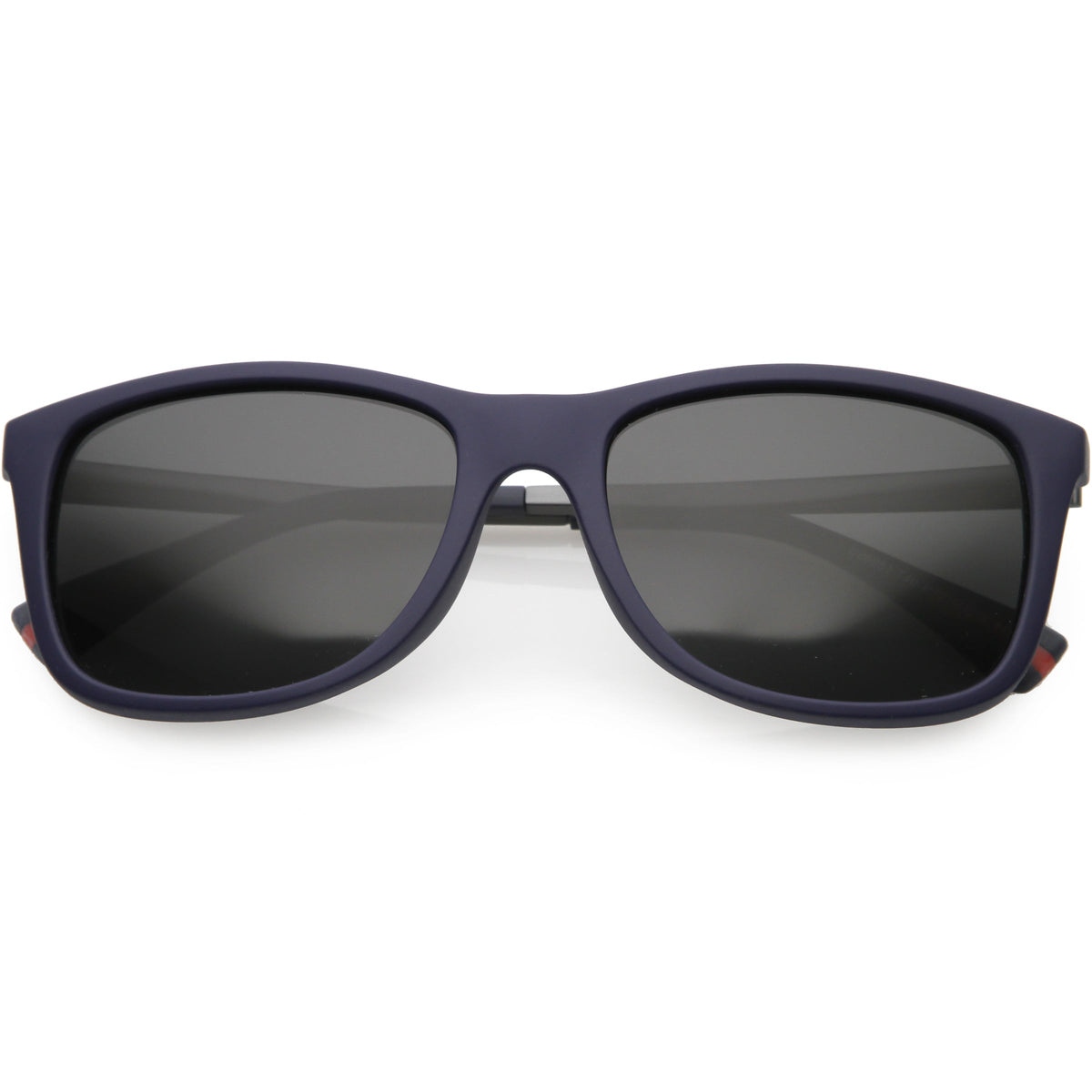 Classic Horn Rimmed Metal Arms Polarized Lens Square Sunglasses C891