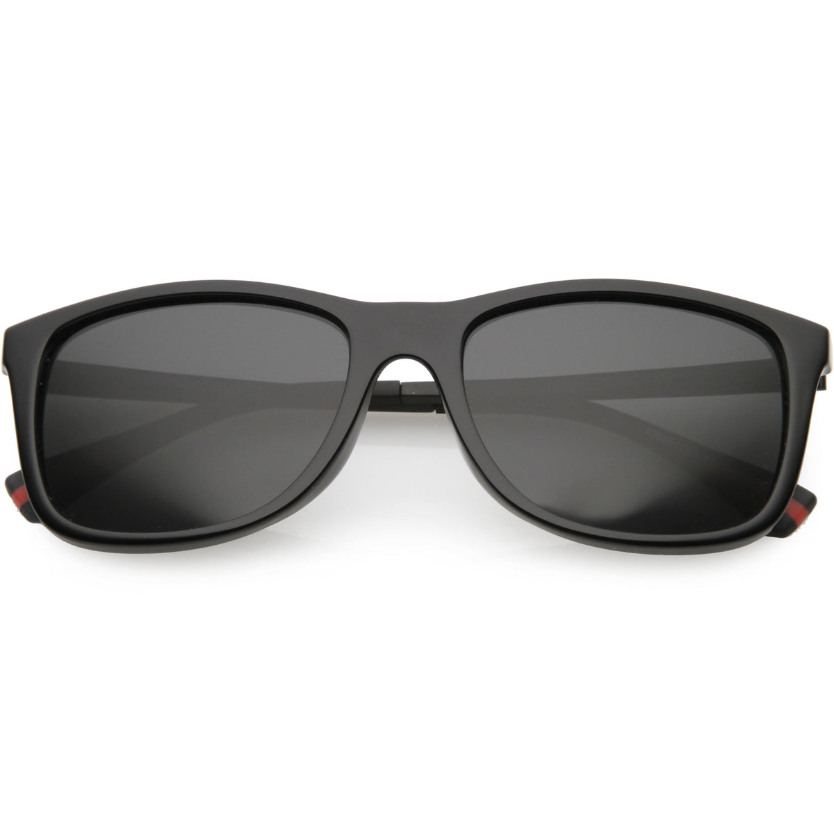 Classic Horn Rimmed Metal Arms Polarized Lens Square Sunglasses C891