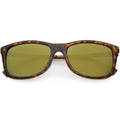 Classic Horn Rimmed Metal Arms Polarized Lens Square Sunglasses C891