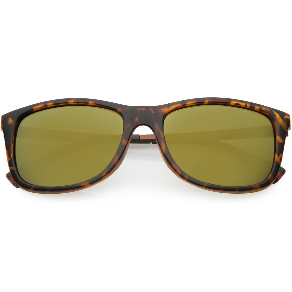 Classic Horn Rimmed Metal Arms Polarized Lens Square Sunglasses C891
