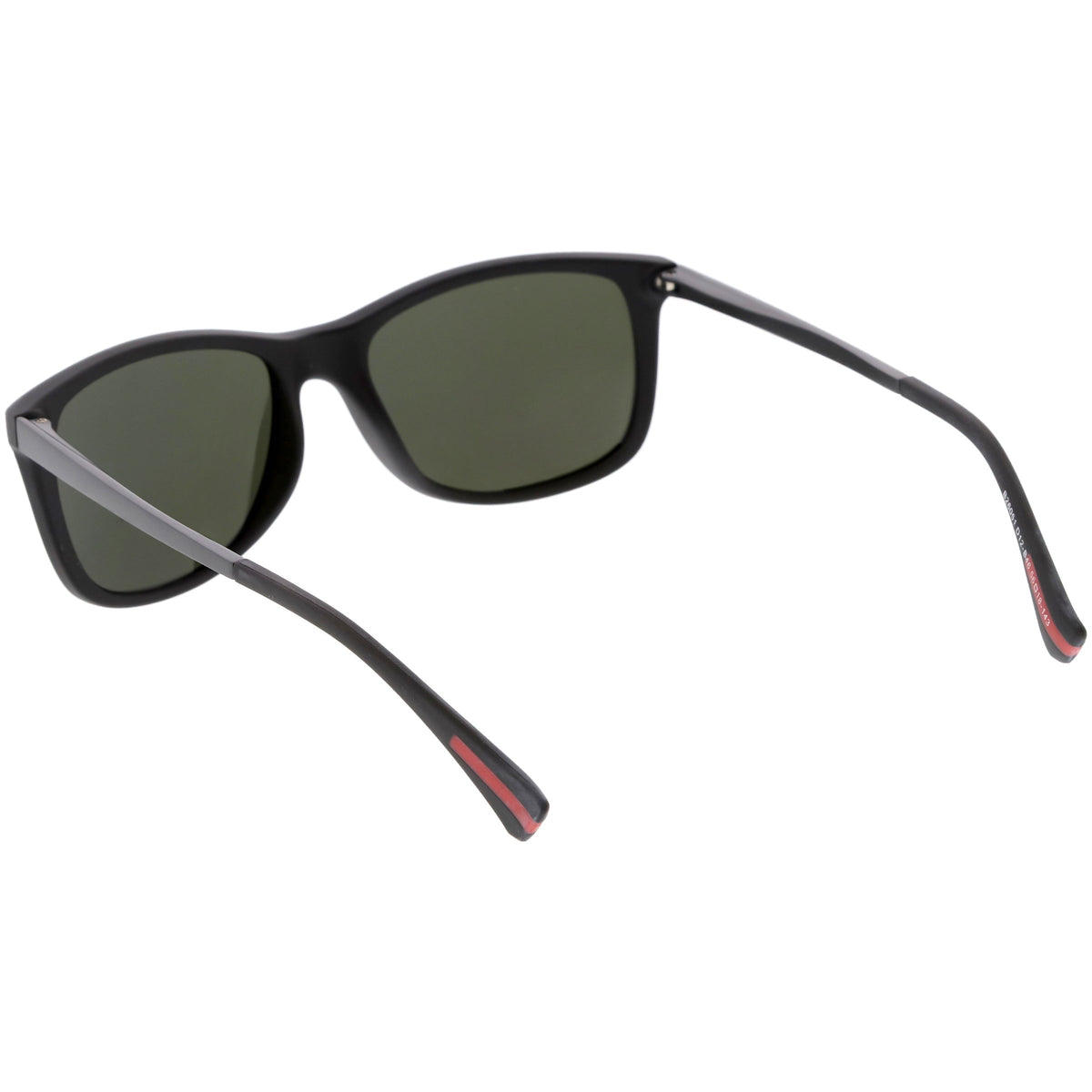 Classic Horn Rimmed Metal Arms Polarized Lens Square Sunglasses C891