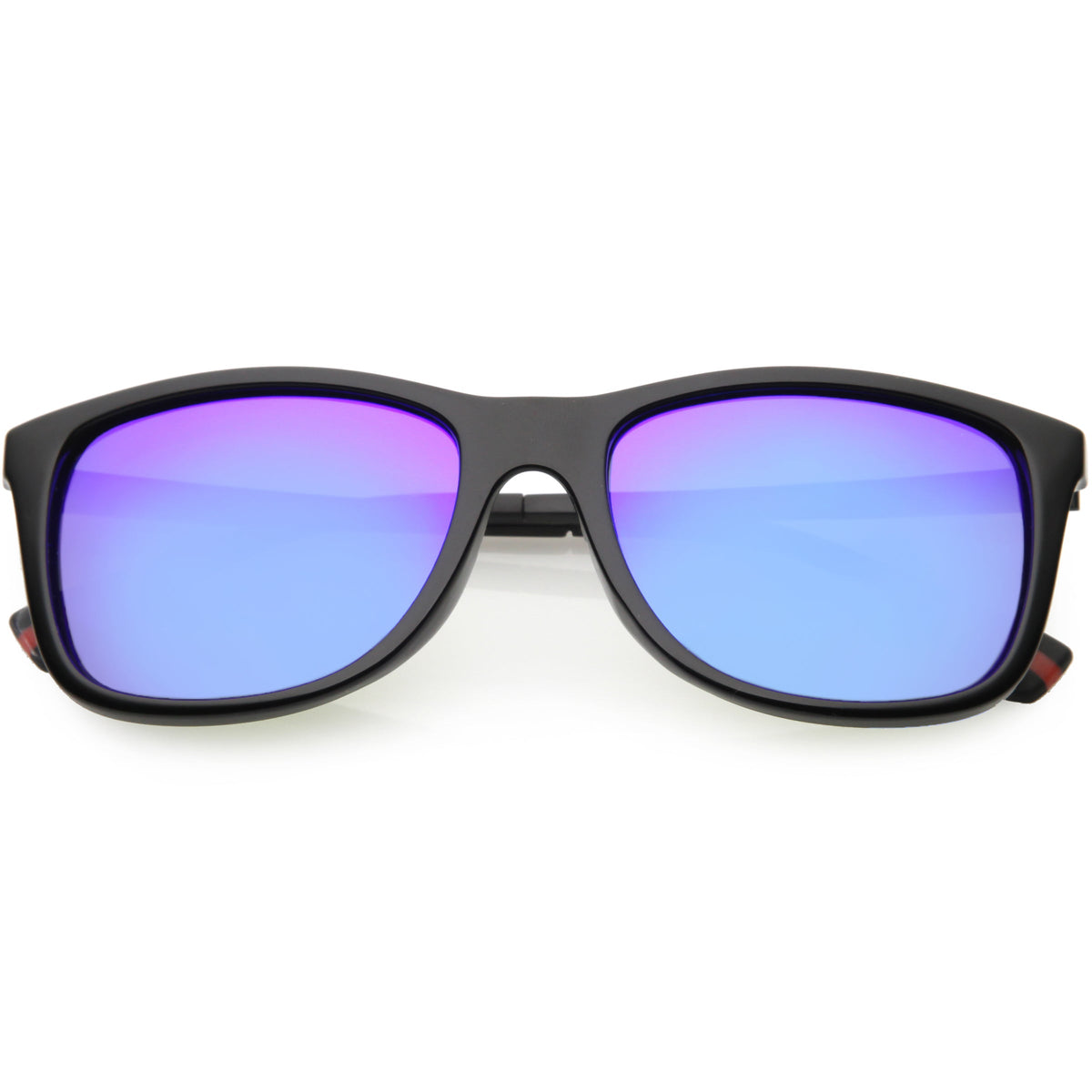 Classic Horn Rimmed Metal Arms Polarized Lens Square Sunglasses C891