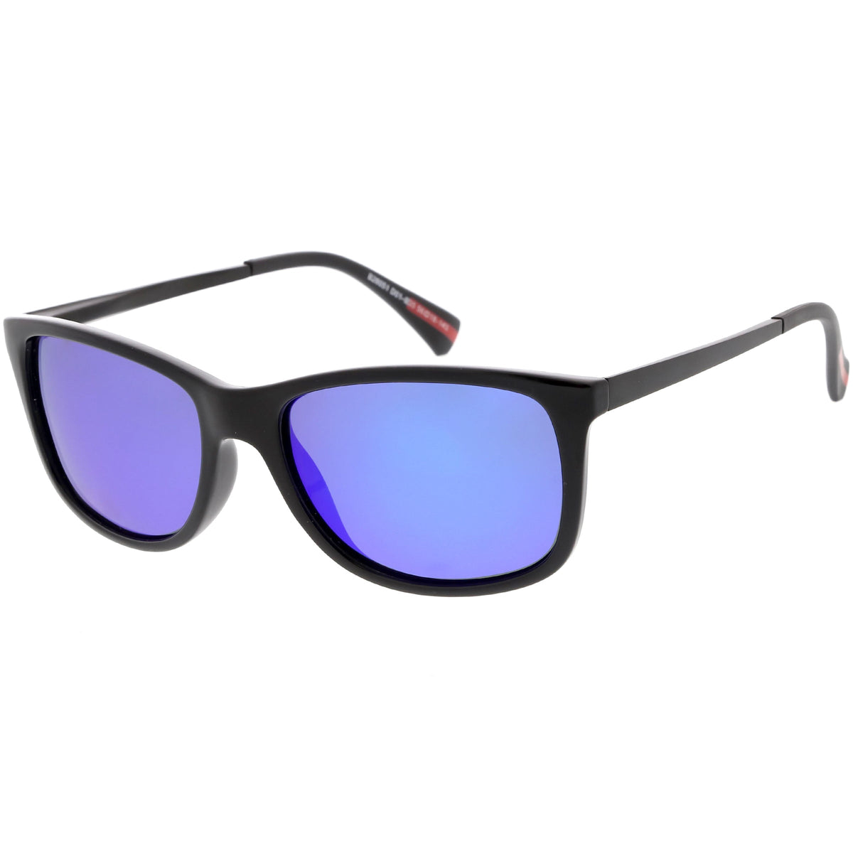 Classic Horn Rimmed Metal Arms Polarized Lens Square Sunglasses C891