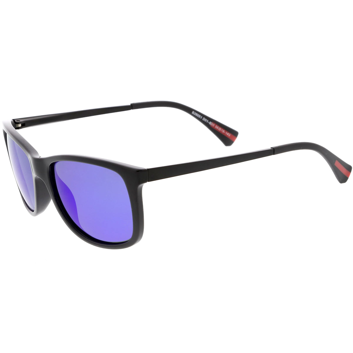 Classic Horn Rimmed Metal Arms Polarized Lens Square Sunglasses C891