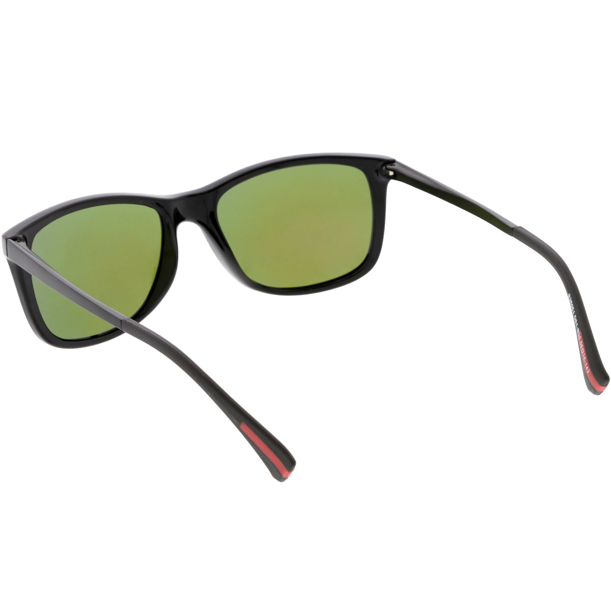Classic Horn Rimmed Metal Arms Polarized Lens Square Sunglasses C891