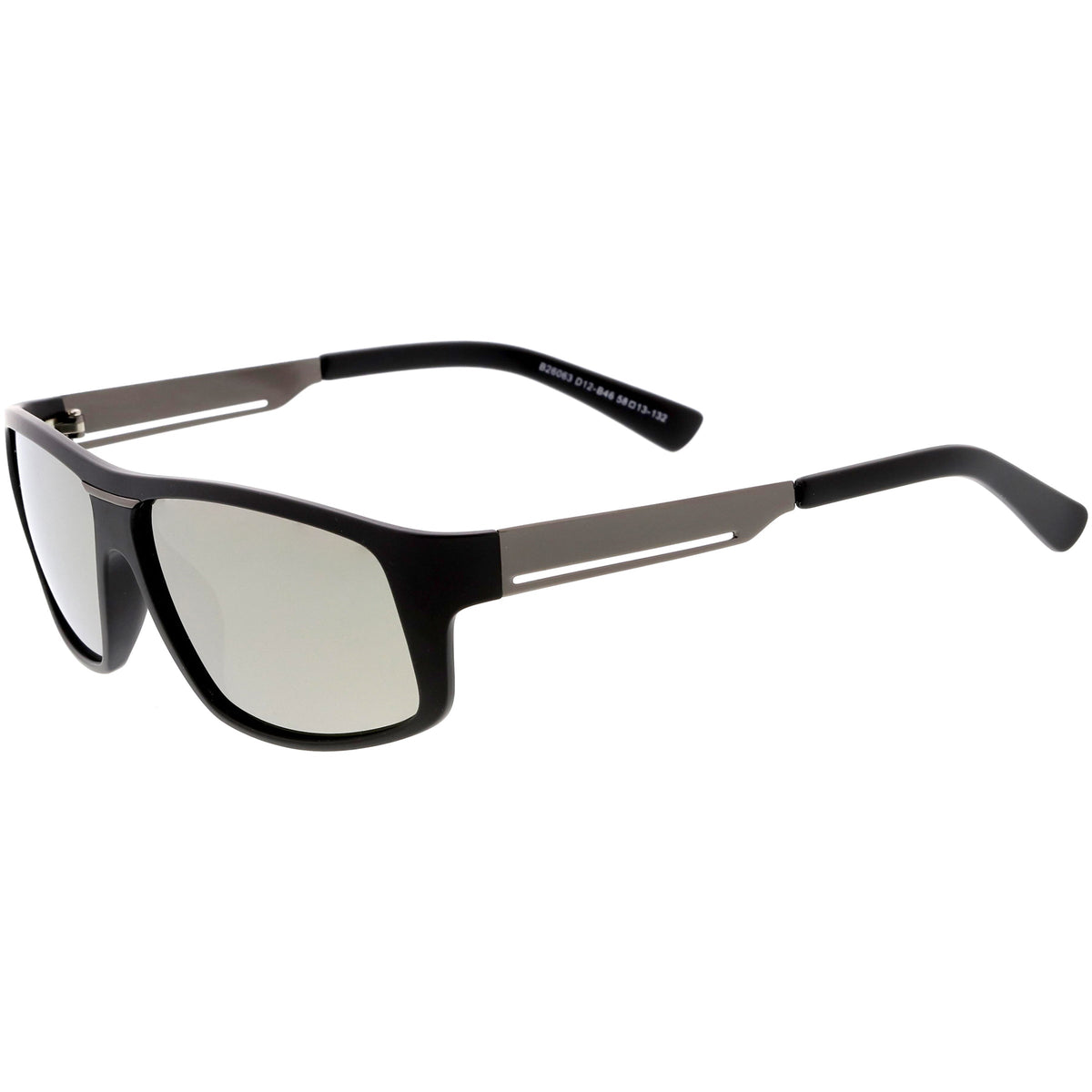 Lifestyle Flat Metal Arms  Polarized Lens Rectangle Sunglasses C892