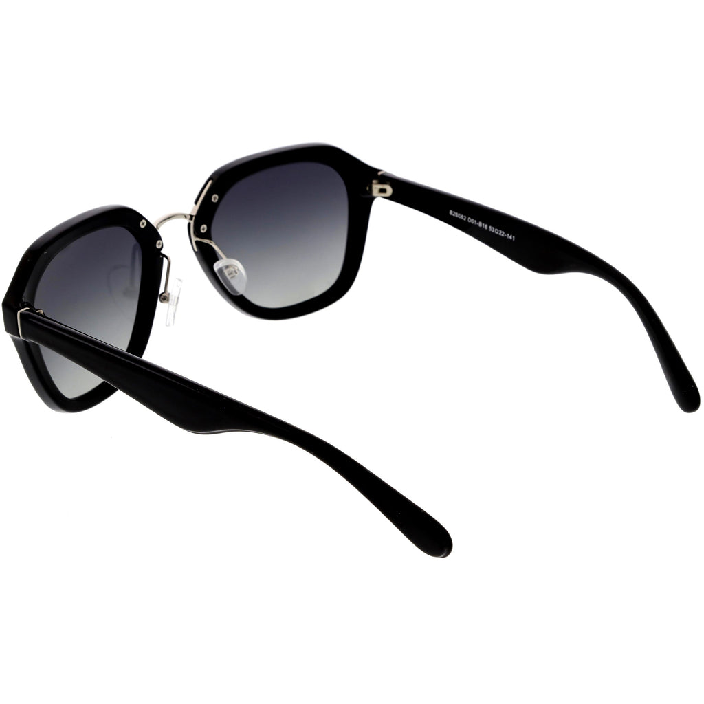 Women's Oversize Designer Geometric Polarized Lens Sunglasses C895