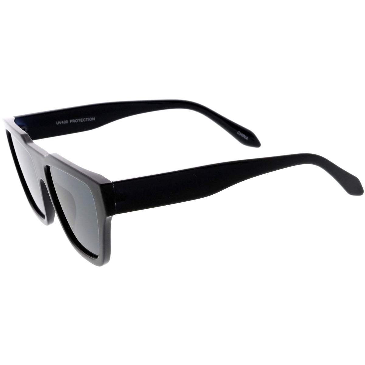 Retro Modern Horned Rim Flat Top Square Aviator Sunglasses C920