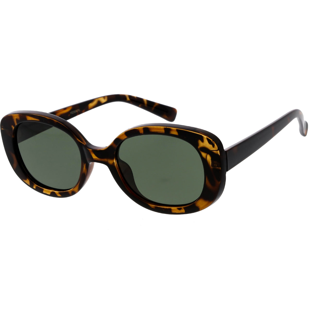 Retro Polarized Lens Wide Arms Oval Sunglasses C926