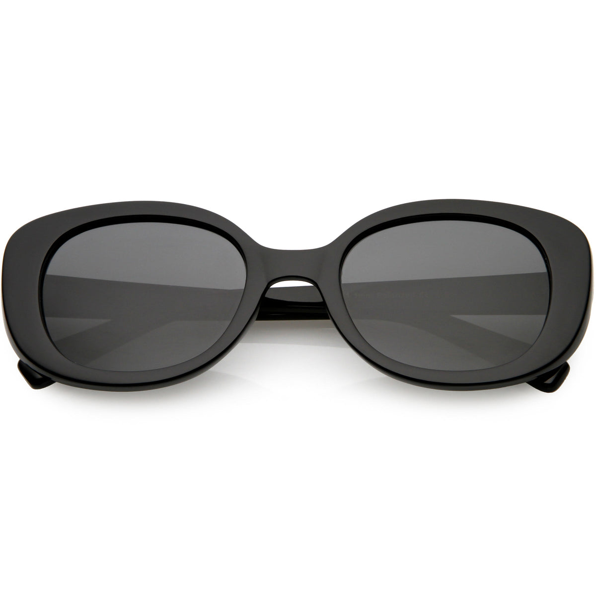 Retro Polarized Lens Wide Arms Oval Sunglasses C926