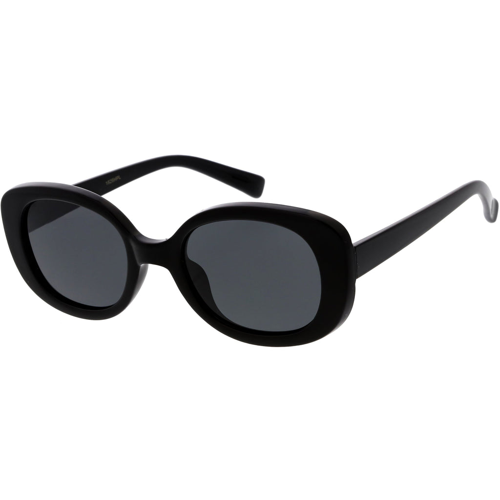 Retro Polarized Lens Wide Arms Oval Sunglasses C926