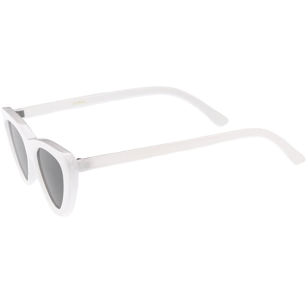 Polarized Neutral Colored Lens Small Thick Cat Eye Sunglasses C927