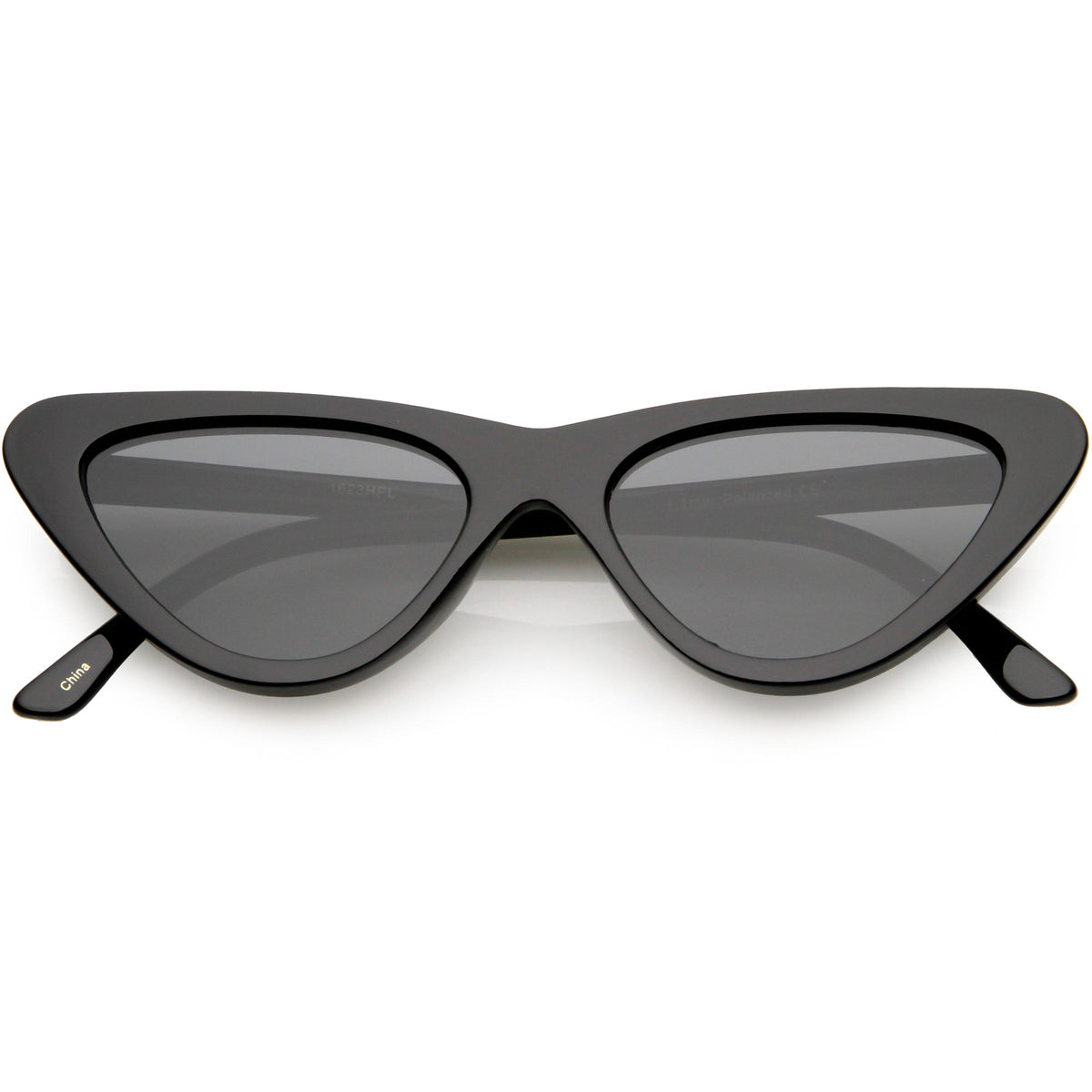Polarized Neutral Colored Lens Small Thick Cat Eye Sunglasses C927