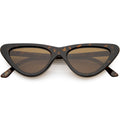 Polarized Neutral Colored Lens Small Thick Cat Eye Sunglasses C927