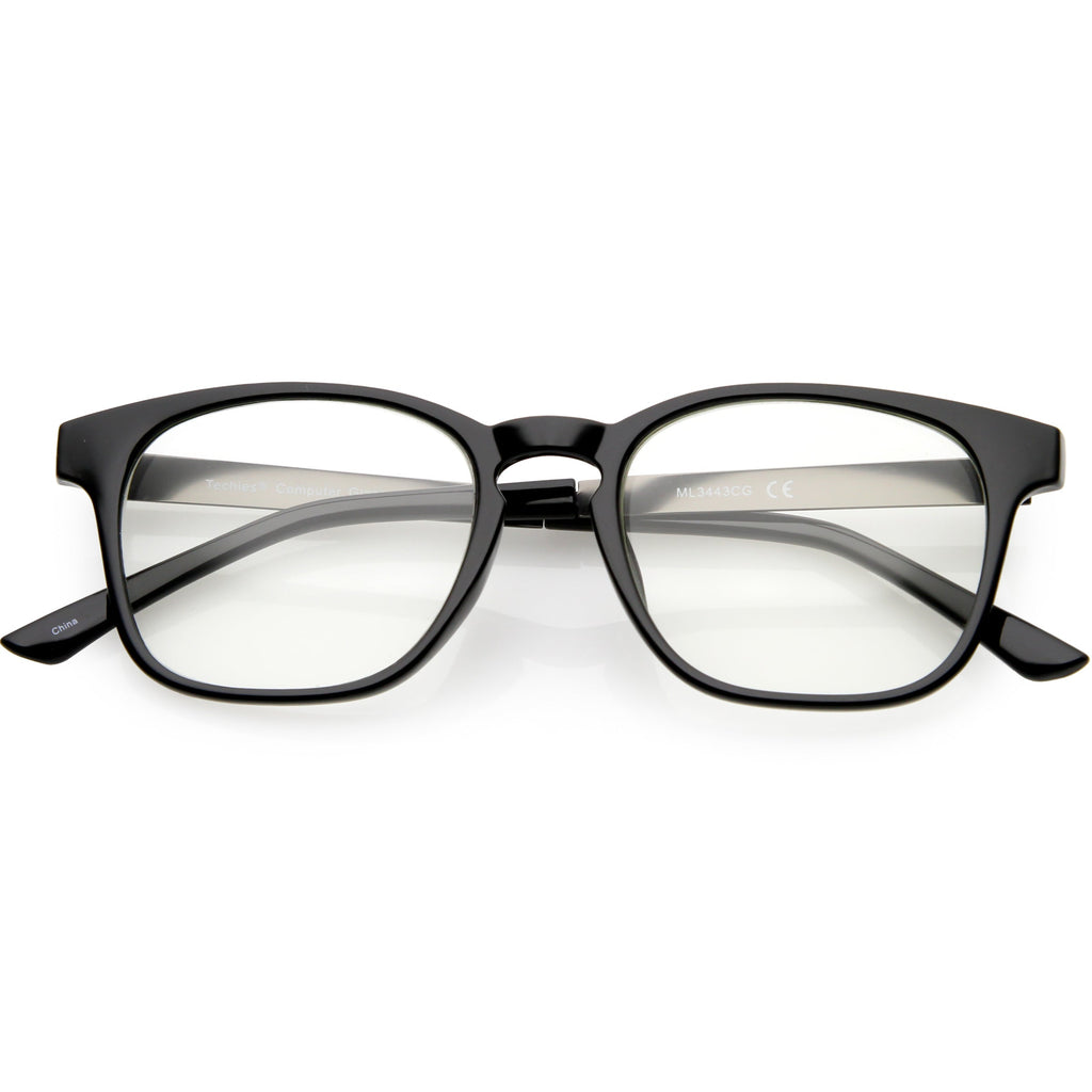 Classic Anti Blue Light Square Horn Rimmed Blue Blocking Computer Glasses C929