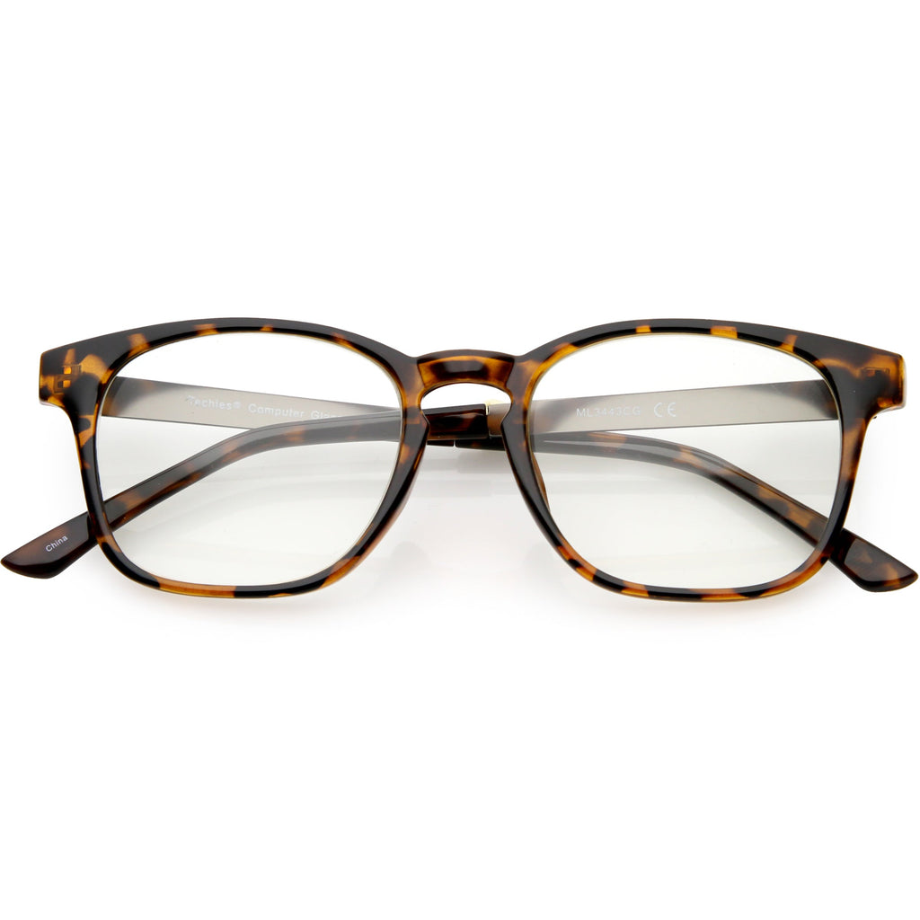 Classic Anti Blue Light Square Horn Rimmed Blue Blocking Computer Glasses C929