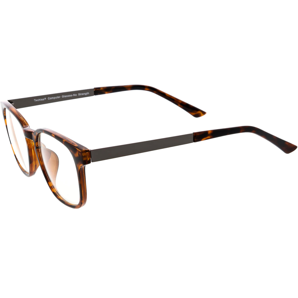 Classic Anti Blue Light Square Horn Rimmed Blue Blocking Computer Glasses C929