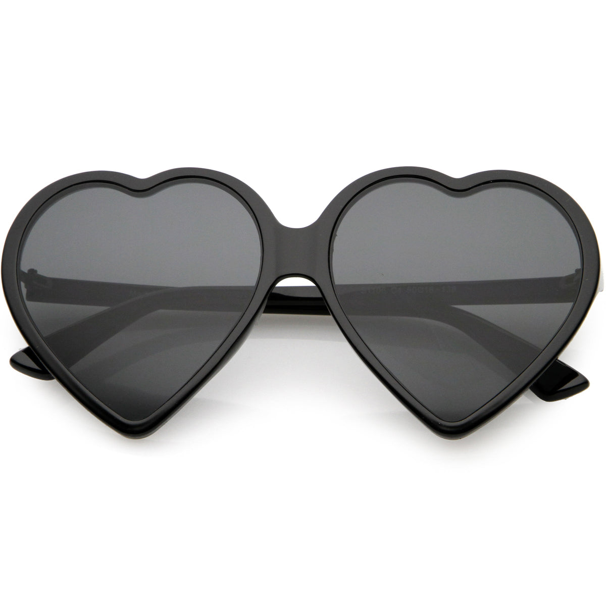 Women's Oversize Heart Shape Color Tone Sunglasses C931