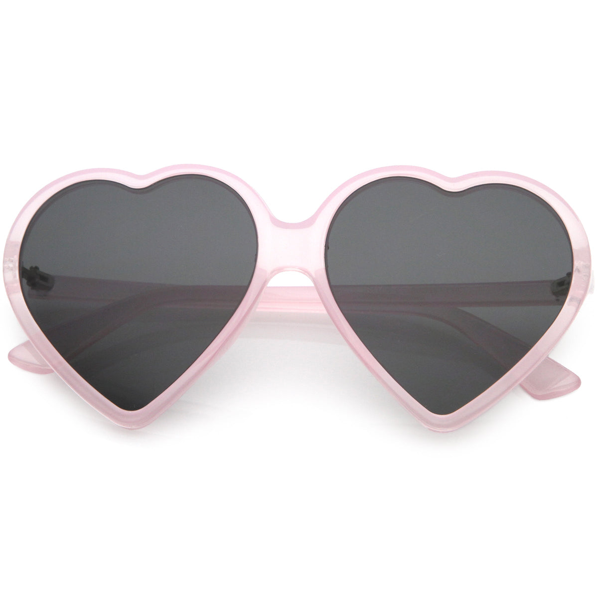 Women's Oversize Heart Shape Color Tone Sunglasses C931