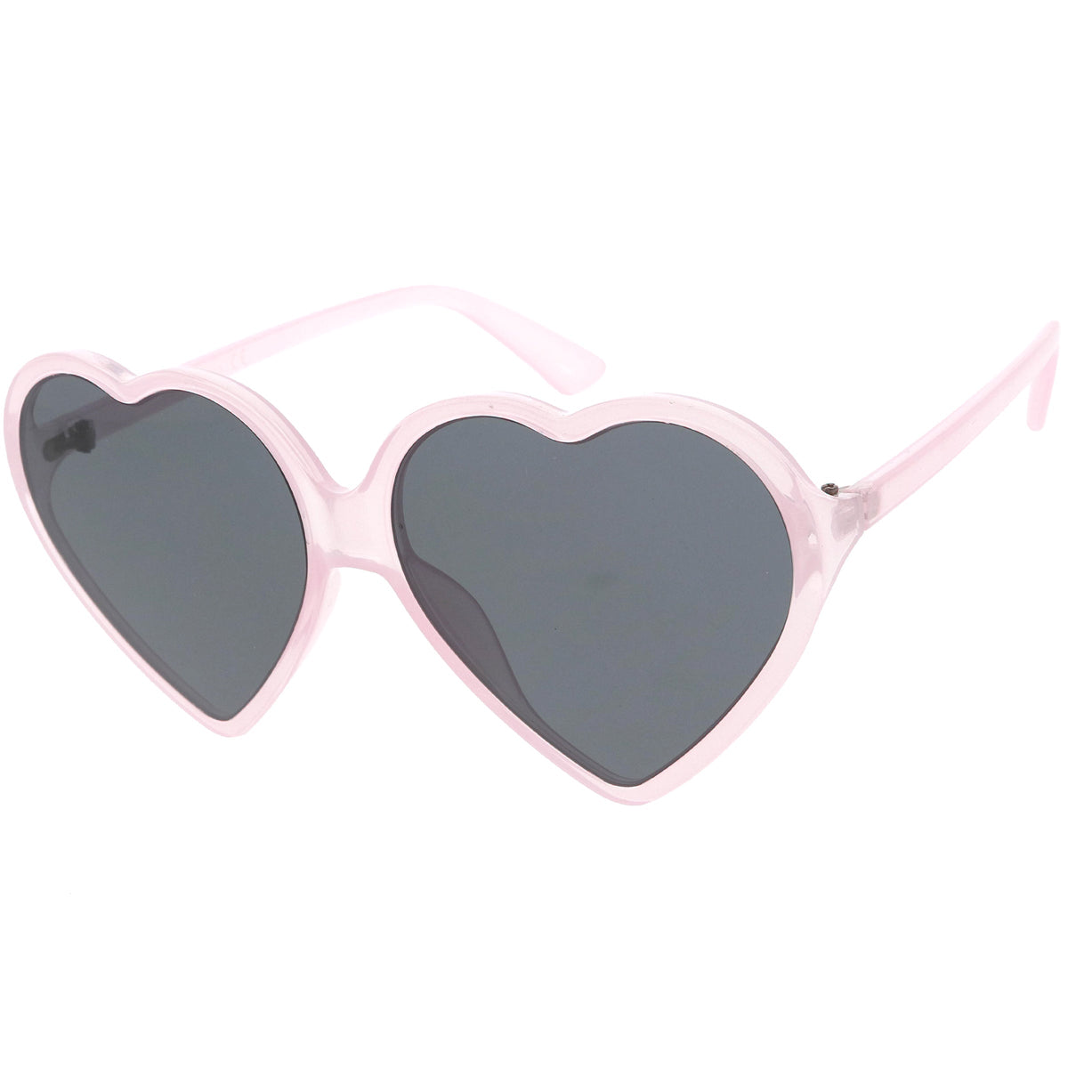 Women's Oversize Heart Shape Color Tone Sunglasses C931