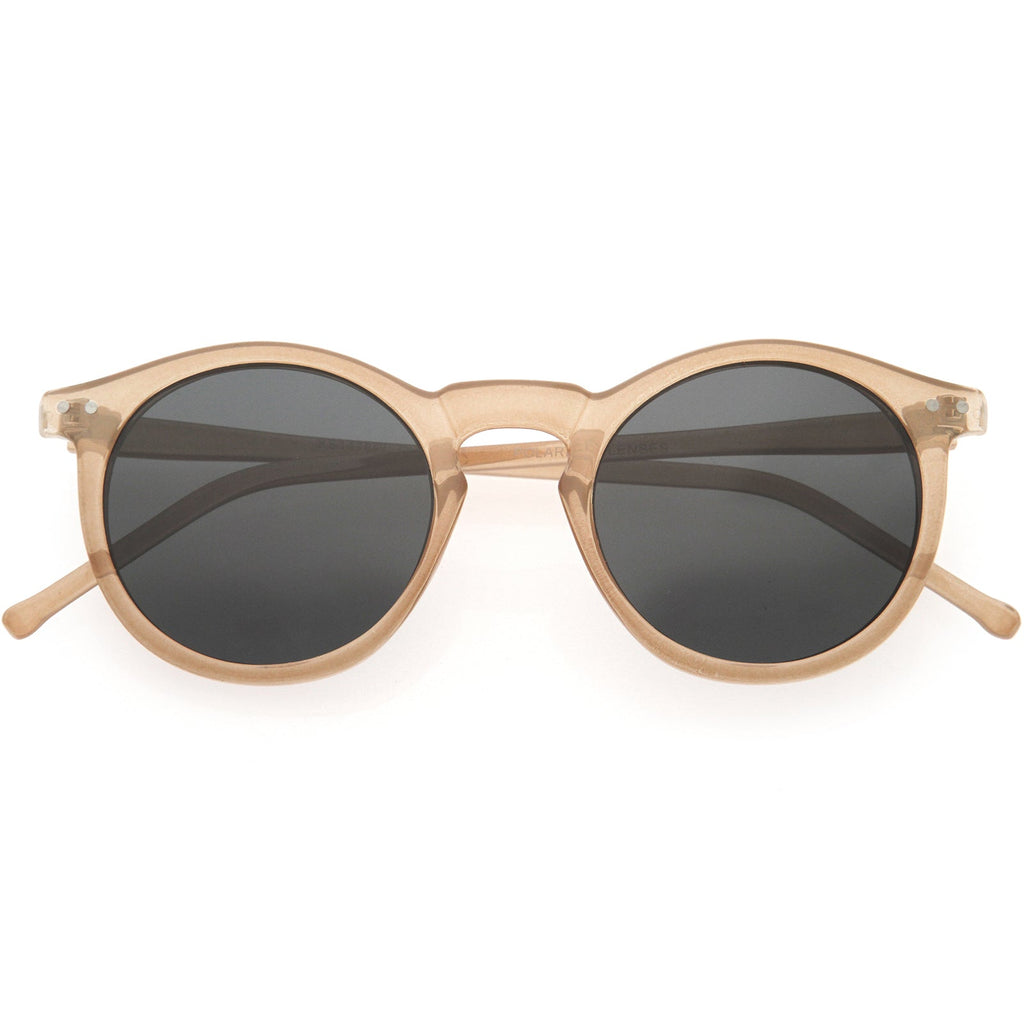 Vintage Inspired Round Indie Dapper P3 Polarized Sunglasses C933