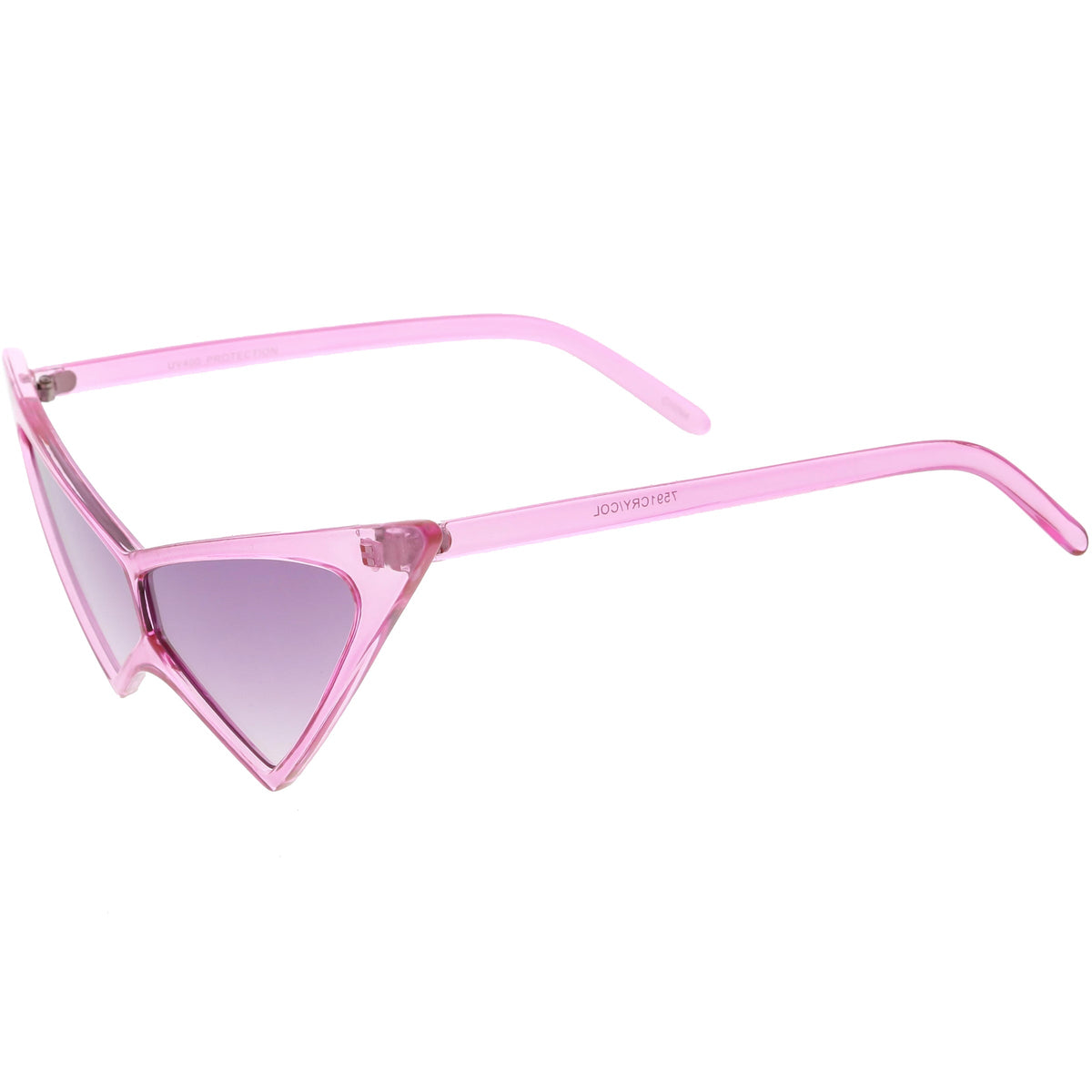 Women's Rock N Roll Color Tone Sharp Tip Cat Eye Sunglasses C945