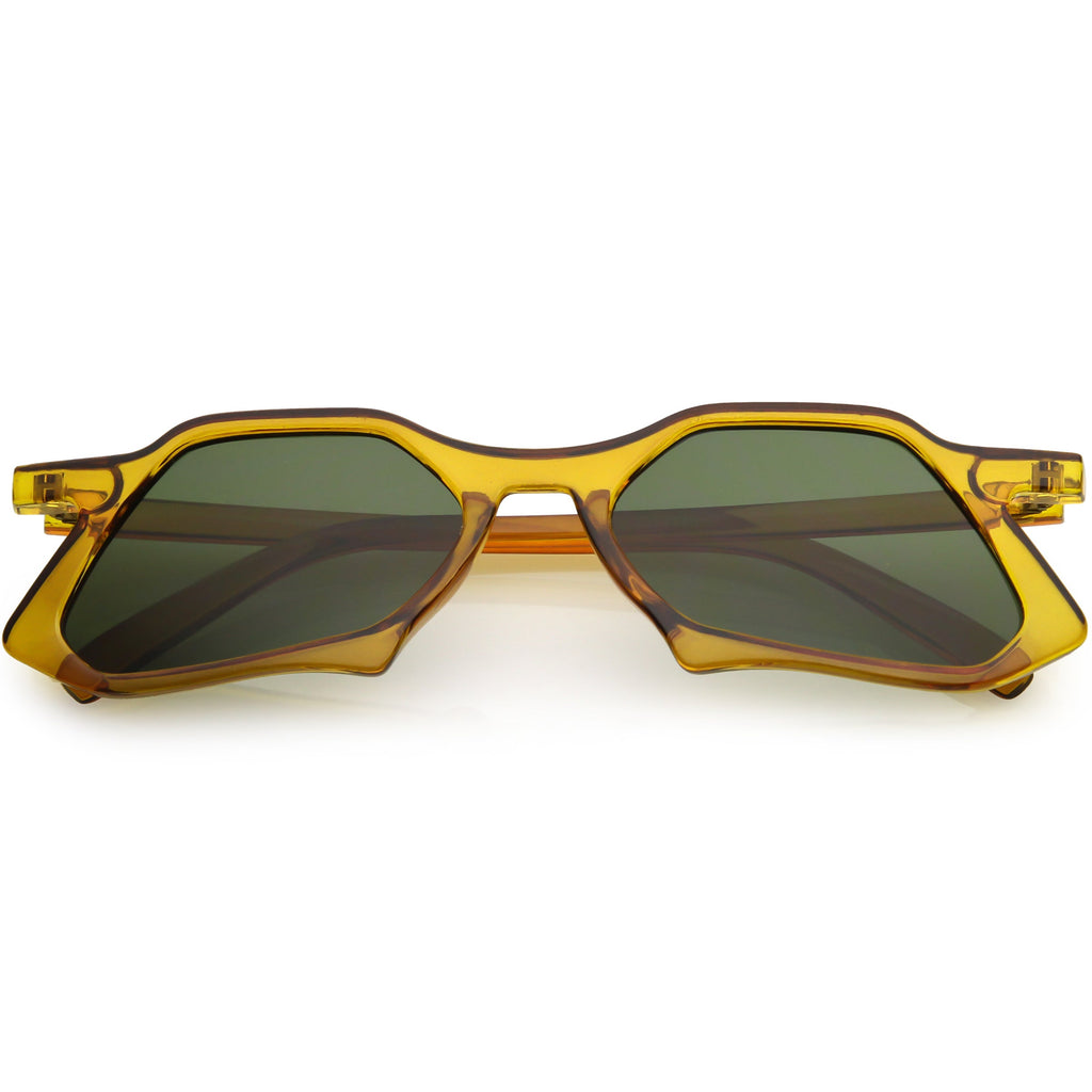Retro Unique Groovy Geometric High Temple Sunglasses C949