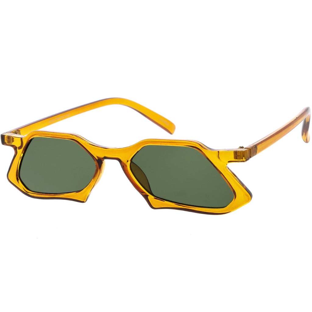 Retro Unique Groovy Geometric High Temple Sunglasses C949