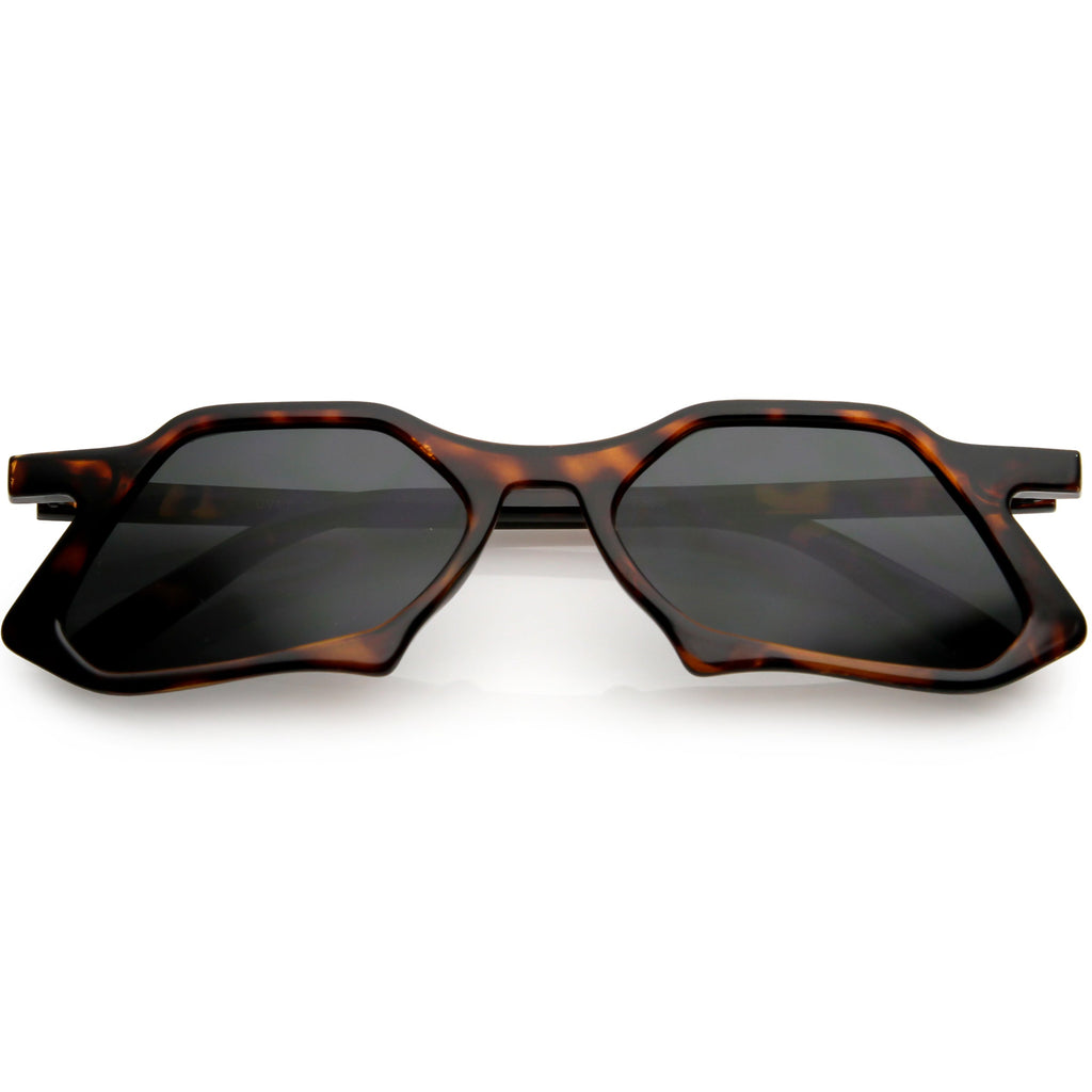 Retro Unique Groovy Geometric High Temple Sunglasses C949