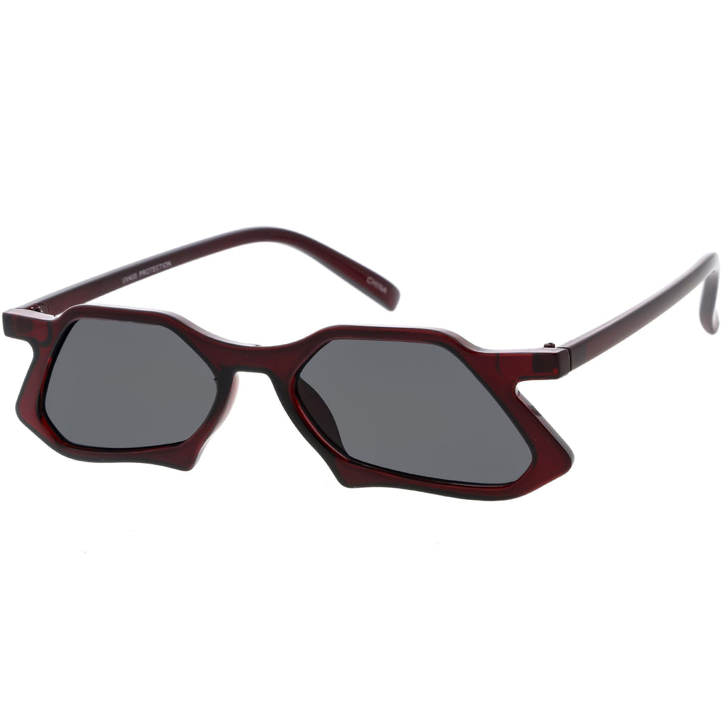 Retro Unique Groovy Geometric High Temple Sunglasses C949
