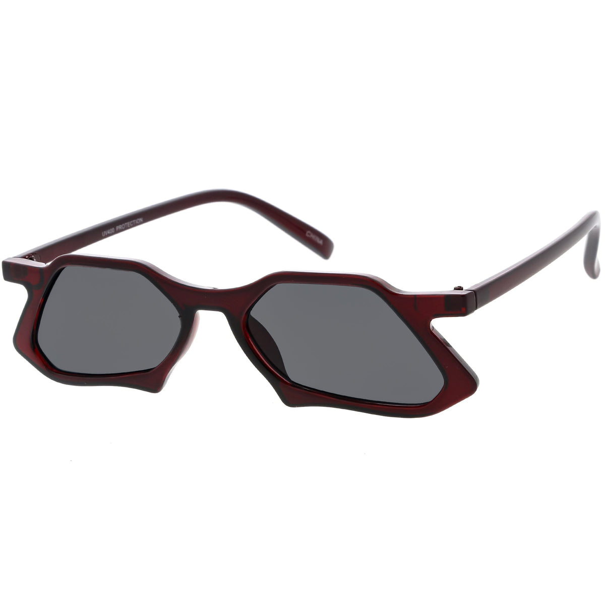 Retro Unique Groovy Geometric High Temple Sunglasses C949