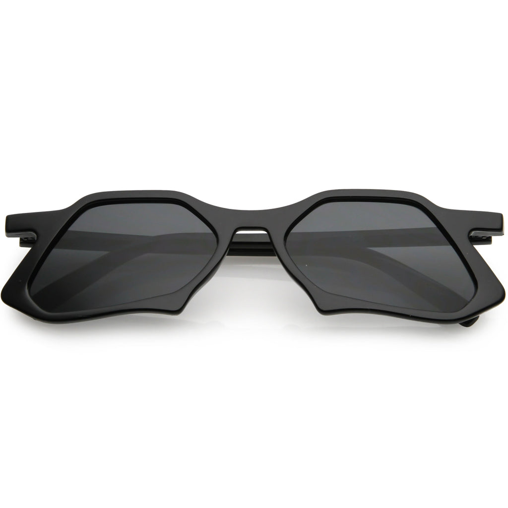 Retro Unique Groovy Geometric High Temple Sunglasses C949